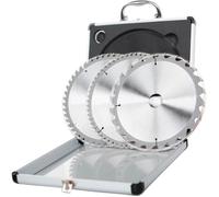 Scheppach Lames de scie circulaire - Ø 210 x 30 x 1,6 mm - 3 pièces | 24 / 48 / 60 dents - largeur des dents 2,2 mm - max 7200 tr/min