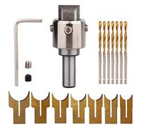 Lames de 6 à 25 Mm Foret à Anneau en Bois Foret à Perles en Bois en Acier pour Fabrication de Bagues de Bricolage, Kit D'outils de Travail du Bois, Foret à Perles en Bois(#2)