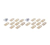 Lames De Coupe-herbe Lame De Coupe De Tondeuse À Gazon En Acier Inoxydable Avec Remplacement Du Kit De Vis, Compatible Avec ECOVACS, Accessoires De Tondeuse À Gazon(18pcs Gold)