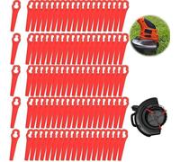 Lames de Rechange - Non spécifié - 100pcs - Plastique Rouge - 83 mm - Trou 12/7 mm