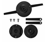 Lames de rechange pour coupe-bordure Einhell - 4 lames métal en acier inoxydable avec plaque de protection, compatibles avec GE-CT 18 LI (black blades)