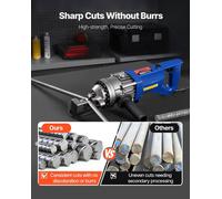 Lames de rechange pour coupe-boulons électriques - Jeu de 6 mâchoires de 25 mm (#8) - Double face - Acier à outils CR12MoV - Haute dureté - Vis et rondelles élastiques incluses - Argent
