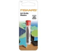 Fiskars Lames de rechange n°11 pour Cutter de précision 6711 & 1352, lot de 5, acier, argent