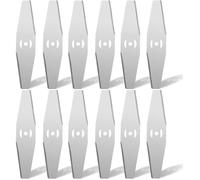 Lames de rechange pour tondeuse à gazon - 12PCS - Acier inoxydable - Bord dentelé tranchant - Compatible tondeuse 3 en 1