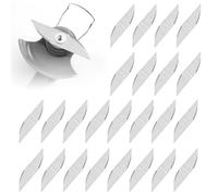 Lames De Rechange Pour Tondeuse à Gazon: 24PCS Lames Tondeuse Gazon, Haute Précision Et Durée Lot Lame Débroussailleuses à Gazons Pour Tondeuses De Jardin, Coupe Bordure (Argent)