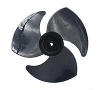 Lames de rechange pour ventilateurs de sol turbo avec trou en D en PVC compatibles avec les dimensions standard de cadre de ventilateur à turbine (noir -15 cm)