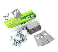 Lames de Rechange Robot Tondeuse - ULISEM - Acier Inoxydable Titane avec Vis - Compatible Worx Landxcape Einhell - Lot de 30 Pièces