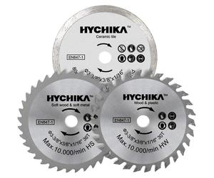 Lames de scie circulaire de 115 mm, mini-scie circulaire à 3 lames pour le bois, les métaux tendres et les carreaux