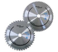 Lames de scie circulaire - Diamwood - D. 250 mm - Lot de 2 - HM - Z40-60