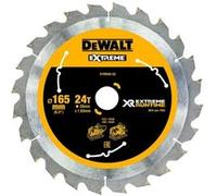 DEWALT Lame de scie circulaire DT99560-QZ 165/20 mm 24WZ/FZ XR Noir/Jaune