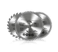Lames de scie circulaire professionnelle 24T 48T 60T 210 x 30 mm 3 lames TCT pour scie circulaire bagues de réduction 25 mm 20 mm 16 mm universelle pour bois métaux non ferreux et plastiques