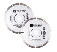Lames de scie diamant pour rainureuse - 150mm - Universelles - 2 pièces - pierre et matériaux durs - WC801AA