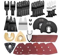 Lames de Scie Oscillantes Multifonction Universelle Outil Oscillants Multifonctions Accessoires Bois Plastique Métal Saw Blades Accessoires Kit Couper coins de Bois Carrelage Clou