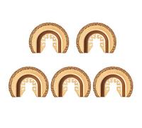 Lames de scie oscillantes universelles en carbure 5PC Lames de scie multi-outils oscillantes Kit de doigt demi-cercle pour outil de coupe en métal accessoires d'outils électriques