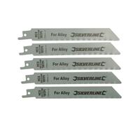 Lames de scie sabre, 18 dents par pouce, lot de 5, 150 mm