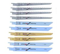 Lames de scie sabre bimétallique SALALIS - Ensemble de 10pcs - Coupe du bois et du métal - Marque SALALIS