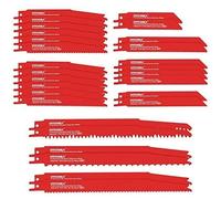 Lames de Scie Sabre - HYCHIKA - 32 PCS - Acier au carbone - Bimétal - Pour bois et métal