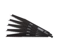 Lames De Scie Sauteuse Draper Pour Bois Et Plastique 200Mm 6-10Tpi 5Pk 43063