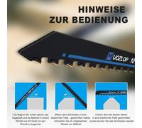 Lames de scie sauteuse en carbure de tungstène pour pierre, métal, brique, béton, 240 mm, lot de 2