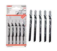 Lames de scie sauteuse Maso 5 pcs T244d scies sauteuses Lame de scie sauteuse Lame universelle Jig Assortiment en métal pour la coupe de bois en PVC et coupe Plus