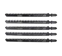 Lames de scie sauteuse Maso 5 pcs T344d scies sauteuses Lame de scie sauteuse Lame universelle Jig Assortiment en métal pour la coupe de bois en PVC et coupe Plus - Bosch, Dewalt