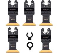 Lames de scie sauteuse oscillantes Titan, lot de 5, pour le métal, compatibles avec Dewalt, Bosch et Makita