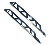 Lames de scie sauteuse pour matériaux durs, adaptées pour le béton cellulaire, les briques et le matériau Ytong, lot de 2, longueur 505 mm