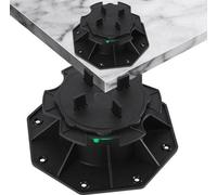Lames de terrasse réglables, adaptées aux surfaces carrelées, en pierre et en marbre – Réglage de la hauteur de 42 à 140 mm – Résistantes aux intempéries et aux UV – Lot de 100 pièces