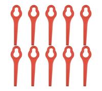 Lames De Tondeuse À Gazon sans Fil, 95mm, Compatibles avec Al&di * Fer&Rex* Far 20-1 20V/40V, Accessoires D'outils Jardin en Plastique, 10 Pièces(Red)