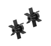 Lames de turbine renforcées pour pompe de piscine, convient pour les pièces de pompe de piscine Summer Waves SFX1000 pour piscines hors sol - Lot de 2 en plastique noir (l'arbre central n'est pas