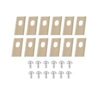 Lames en Acier Inoxydable, Compatibles avec Dreame | Lames De Coupe De Rechange Avec Kit De Vis For Tondeuse À Gazon Robot Dreame, Pièces(12PCS Gold)