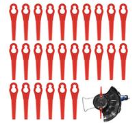 Lames en Plastique de Rechange, 120 Pièce Lames de Rechange 8.3cm Lame Coupe Bordure Tondeuse à Gazon en Plastique Lames pour Jardin et Pelouse Coupe Bordures