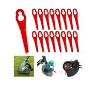 Lames en Plastique de Rechange - 50pcs - Coupe Bordure Tondeuse à Gazon - Matériau ABS - Couleur Rouge