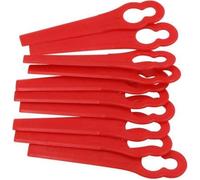 Lames en plastique pour coupe-bordures - Bosch Einhell - Lot de 100 - Rouge - Durable