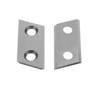 VONROC Lot de 2 Lames de Réserve en Carbure pour Broyeur de Végétaux GS502AC Lames Réversibles et Durables, Compatibles avec Broyeurs Électriques