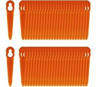 Lames pour coupe-bordure - PZCC - Compatible Stihl PolyCut 2-2/3-2 - Lot de 100 - Orange - Remplacement OEM 4008 007 1000