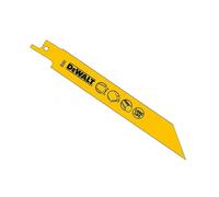 DeWalt Lame de scie sabre DT2323 – Bimétal 203 mm pour métaux jusqu'à 6 mm – 100 pièces