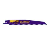 Lame de scie alternative IRWIN 150 mm 6 pouces Z pour bois avec clous (5 pièces)