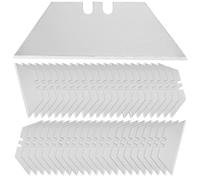 Lames trapézoïdales pour couteaux à moquette Lames de rechange trapézoïdales 100 pièces Lames en acier au carbone pour couteaux à moquette Lames de cutter 0,60 mm