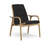 Swedese Fauteuil Laminett chêne huilé/peau de mouton Black (noir)