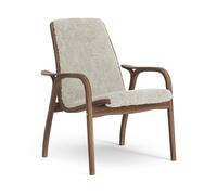 Swedese Fauteuil Laminett noyer huilé/peau de mouton Moonlight (beige)