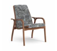 Laminett Fauteuil Noyer Laqué/Scandinavian Grey/Peau de Mouton