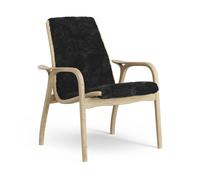 Laminett Fauteuil Placage Chêne/Noir/Peau de Mouton