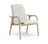 Laminett Fauteuil Placage Chêne/Off White/Peau de Mouton