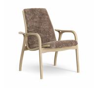 Laminett Fauteuil Placage Chêne/Sahara/Peau de Mouton