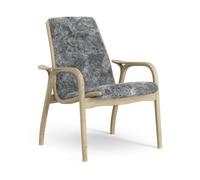 Laminett Fauteuil Placage Chêne/Scandinavian Grey/Peau de Mouton