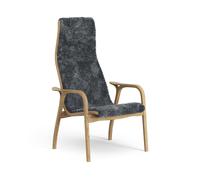 Swedese Fauteuil Lamino chêne huilé/peau de mouton Charcoal (gris foncé)