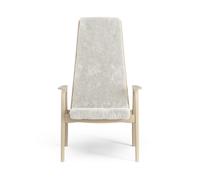Swedese Fauteuil Lamino hêtre laqué/peau de mouton Offwhite (blanc)