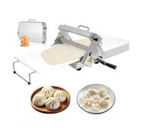 Laminoir à pâte pliant, Machine à pâte en acier inoxydable HOME | Rangement facile, fonctionnement manuel sans cordons ni bruit, roule même les feuilles de pâte for croissants, wontons