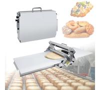 Laminoir à pâte, rouleau à pâtisserie manuel pliable en acier inoxydable, épaisseur réglable de 0,5 à 17,5 mm, pour pizza, croissant commercial et domestique